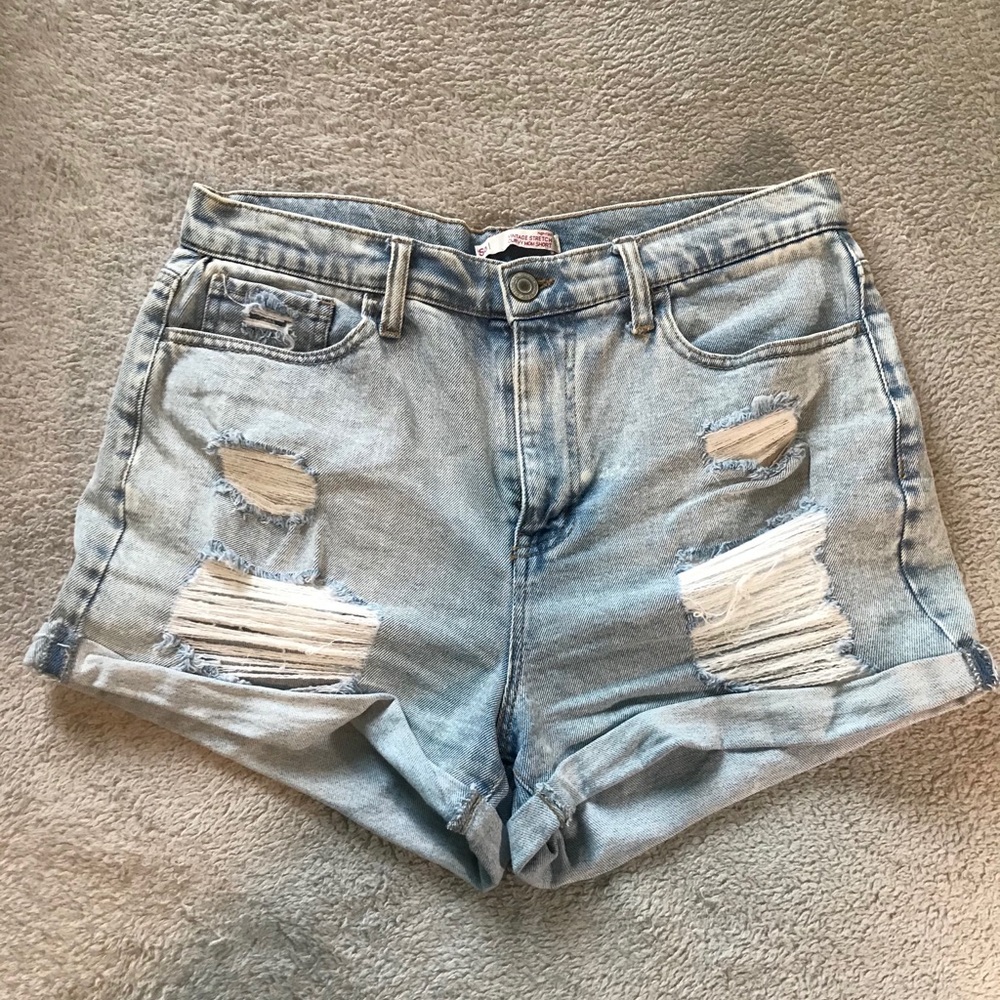 Distressed Mom Shorts